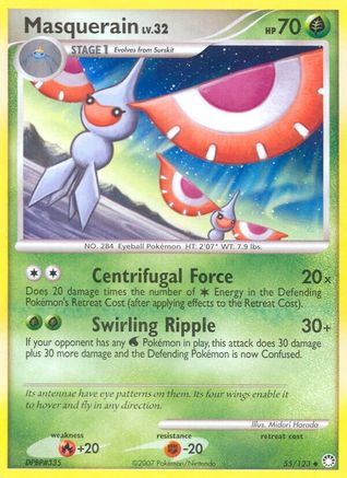 Masquerain/123 - Mysterious Treasures Reverse Holofoil