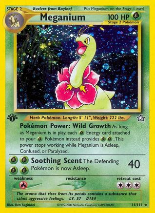 Meganium (11)/111 - Neo Genesis Unlimited Holofoil