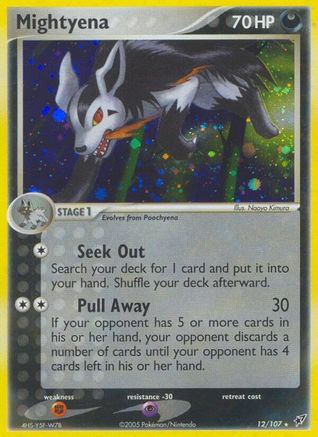 Mightyena/107 - Deoxys Reverse Holofoil