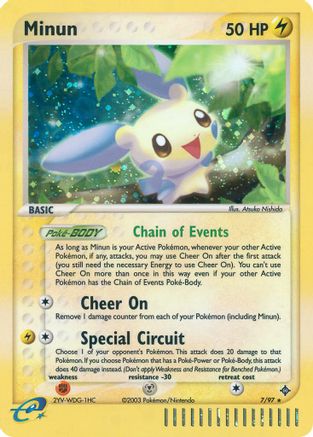 Minun/97 - Dragon Holofoil