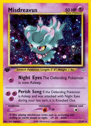 Misdreavus/64 - Neo Revelation 1st Edition Holofoil