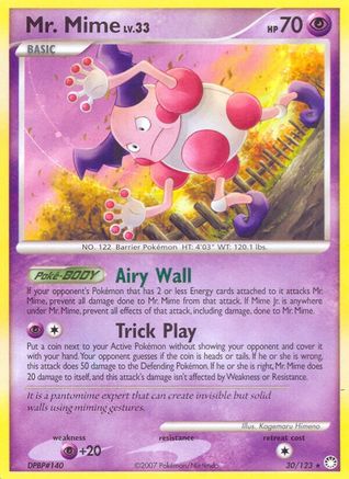 Mr. Mime/123 - Mysterious Treasures Reverse Holofoil
