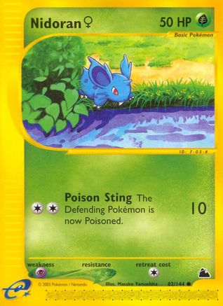 Nidoran F (82)/144 - Skyridge Reverse Holofoil