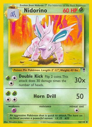 Nidorino/110 - Legendary Collection Reverse Holofoil