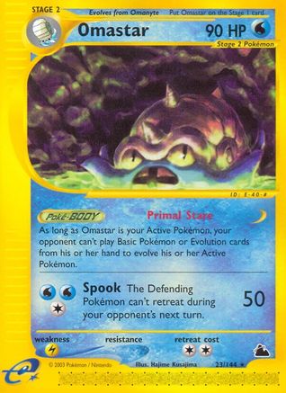 Omastar/144 - Skyridge Reverse Holofoil