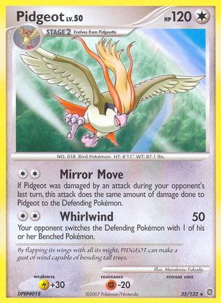 Pidgeot/132 - Secret Wonders Reverse Holofoil