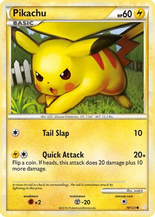 Pikachu 78/123 - HeartGold SoulSilver