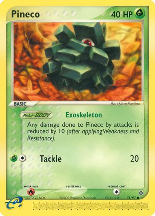 Pineco/97 - Dragon Reverse Holofoil