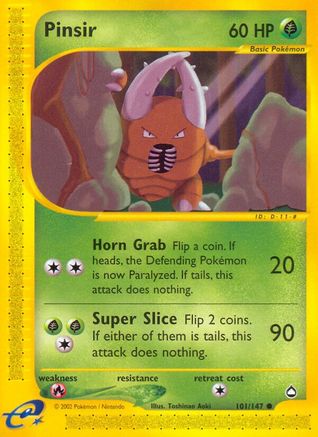 Pinsir/147 - Aquapolis