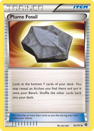 Plume Fossil/101 - Plasma Blast Reverse Holofoil