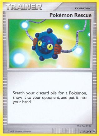 Pokemon Rescue/127 - Platinum Reverse Holofoil