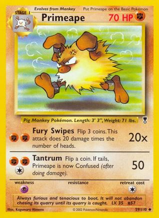 Primeape/110 - Legendary Collection Reverse Holofoil