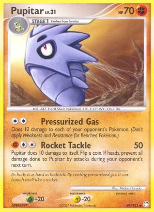 Pupitar/123 - Mysterious Treasures Reverse Holofoil
