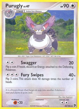 Purugly/106 - Great Encounters Reverse Holofoil