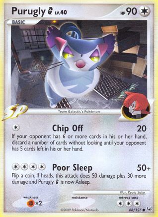 Purugly G/127 - Platinum Reverse Holofoil
