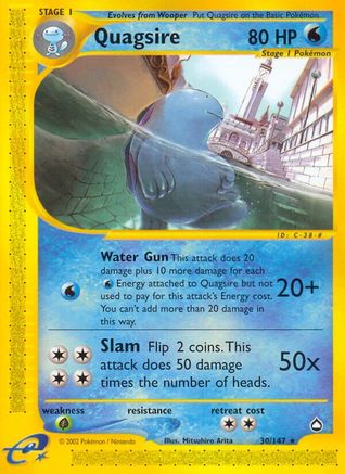 Quagsire/147 - Aquapolis Reverse Holofoil