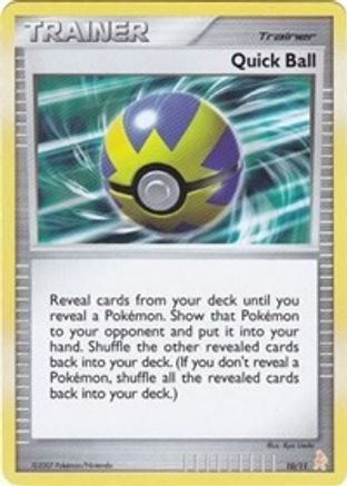 Quick Ball - DP Trainer Kit Manaphy & Lucario