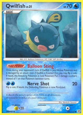 Qwilfish/132 - Secret Wonders Reverse Holofoil