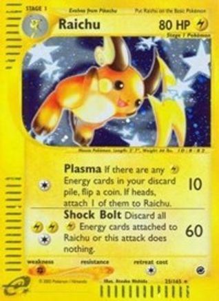 Raichu (25)/165 - Expedition Holofoil