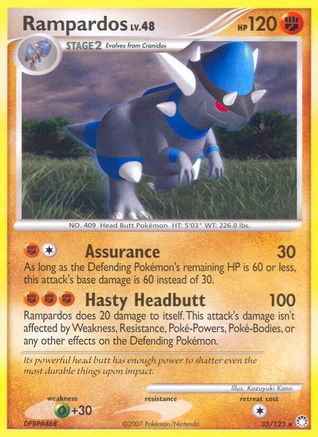 Rampardos/123 - Mysterious Treasures Reverse Holofoil