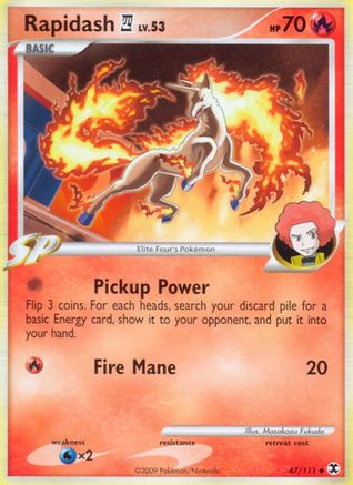 Rapidash E4/111 - Rising Rivals Reverse Holofoil