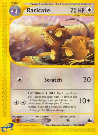 Raticate/144 - Skyridge Reverse Holofoil