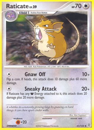 Raticate/132 - Secret Wonders Reverse Holofoil