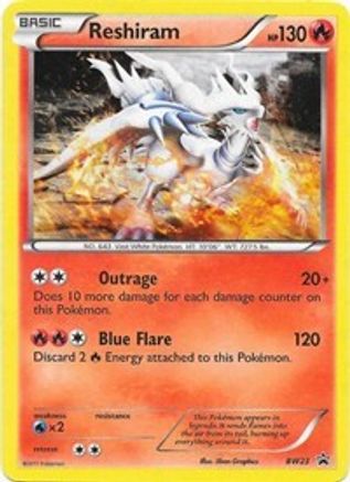 Reshiram - BW23/101 - Black and White Promos Holofoil
