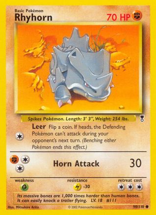 Rhyhorn/110 - Legendary Collection