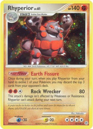 Rhyperior/130 - Diamond and Pearl Holofoil