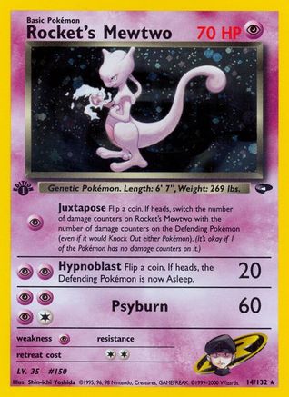 Rocket's Mewtwo/132 - Gym Challenge