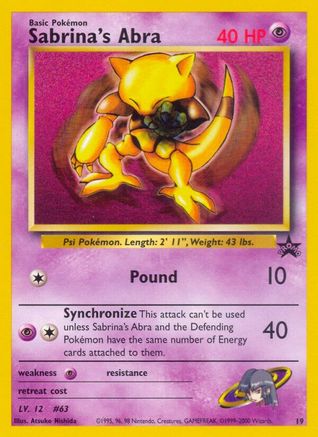 Sabrina's Abra 19/53 - WoTC Promo