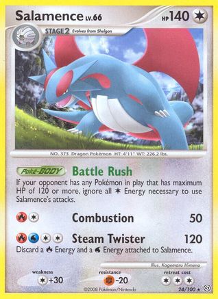 Salamence/100 - Stormfront Reverse Holofoil