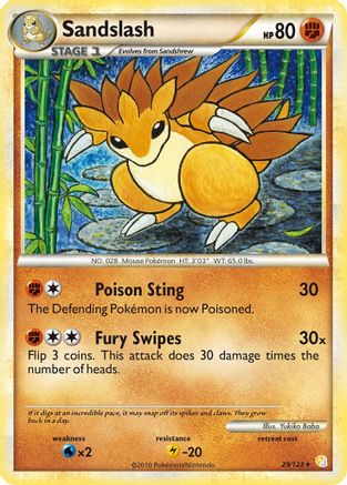 Sandslash 29/123 - HeartGold SoulSilver
