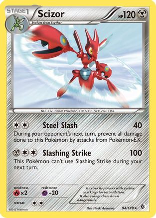 Scizor/149 - Boundaries Crossed Reverse Holofoil