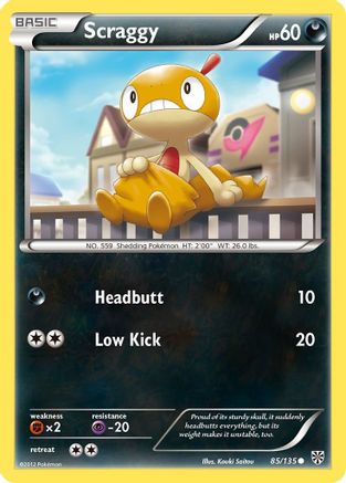Scraggy/135 - Plasma Storm Reverse Holofoil