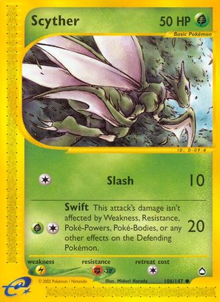 Scyther (106)/147 - Aquapolis Reverse Holofoil