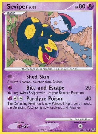 Seviper/127 - Platinum Reverse Holofoil