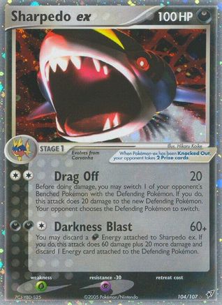 Sharpedo ex/107 - Deoxys Holofoil