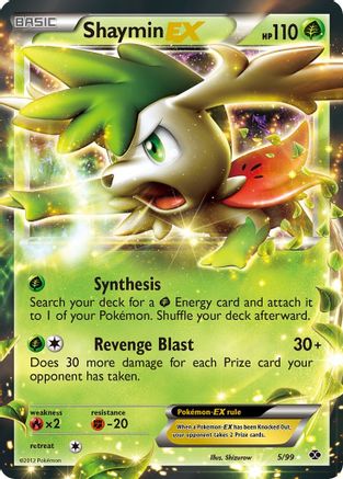 Shaymin EX/99 - Next Destinies Holofoil