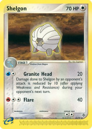 Shelgon - 42/97/97 - Dragon Reverse Holofoil