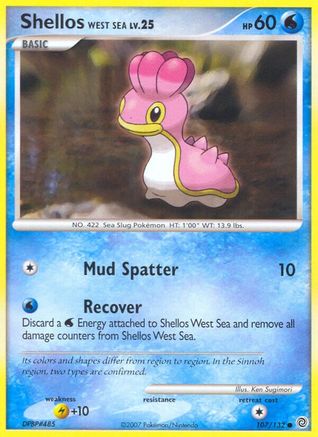 Shellos West Sea/132 - Secret Wonders Reverse Holofoil