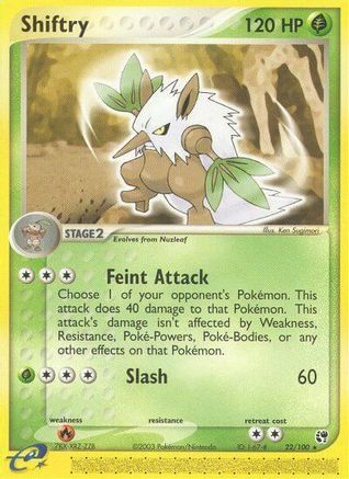 Shiftry - 22/100/100 - Sandstorm