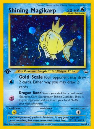 Shining Magikarp/64 - Neo Revelation 1st Edition Holofoil