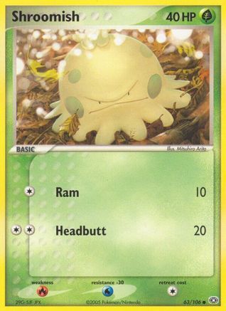 Shroomish/106 - Emerald Reverse Holofoil