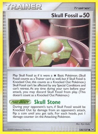 Skull Fossil/127 - Platinum Reverse Holofoil
