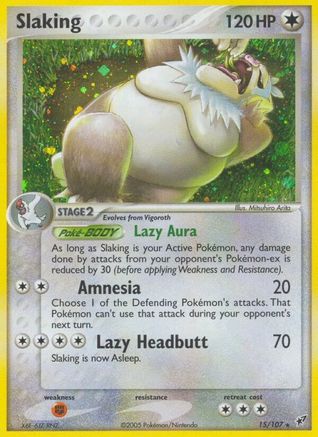 Slaking/107 - Deoxys Reverse Holofoil