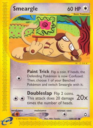Smeargle/147 - Aquapolis Reverse Holofoil