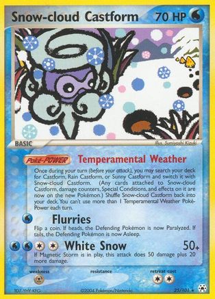 Snow-cloud Castform/101 - Hidden Legends Reverse Holofoil