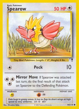 Spearow/110 - Legendary Collection Reverse Holofoil